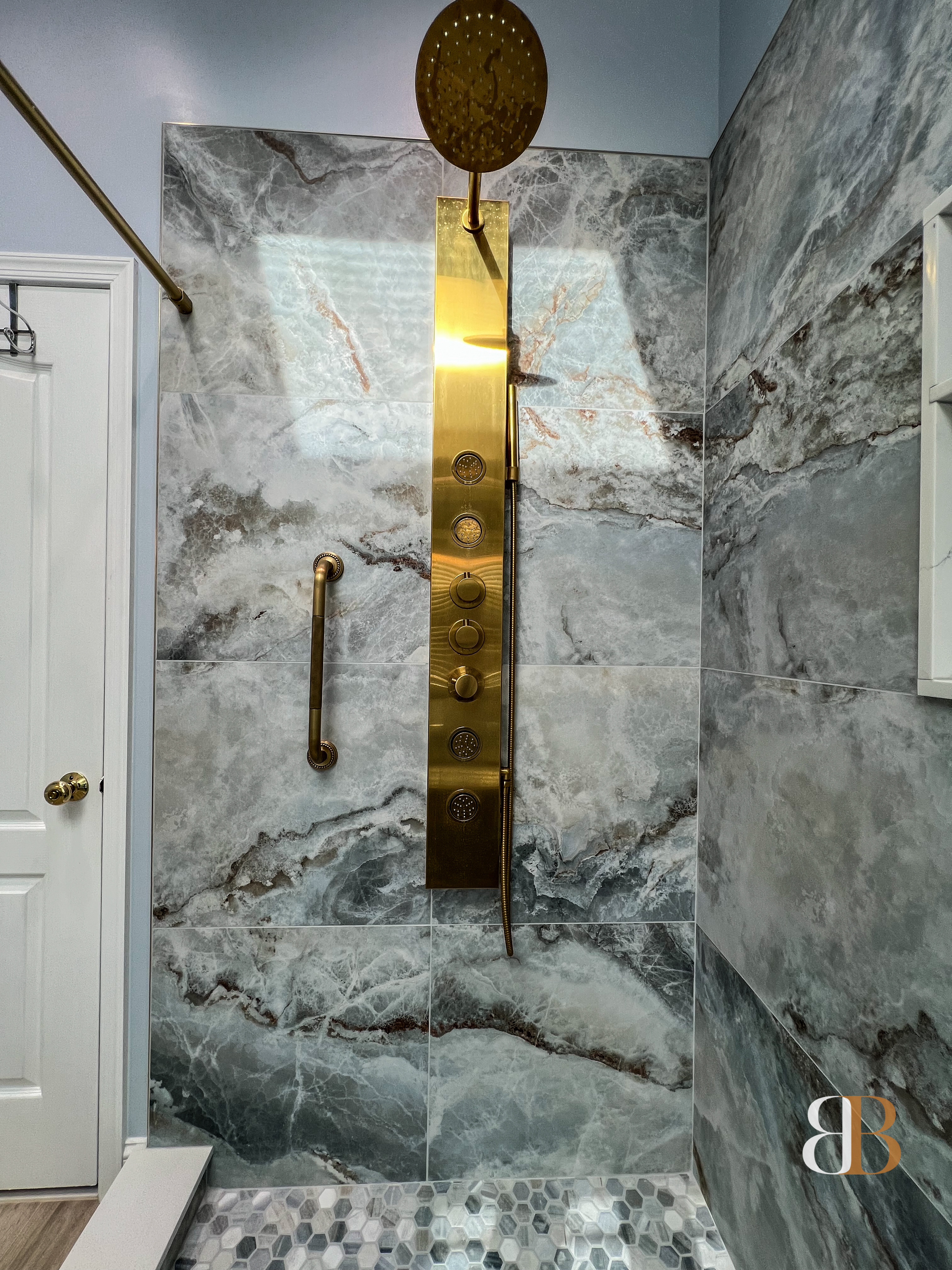 Contemporary bathroom remodel in Langhorne by B&B Associates Creations — photo 2
